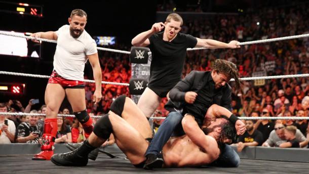 Adam Cole, Bobby Fish and Kyle O'Relly made an impact at NXT TakeOver (image: wwe)