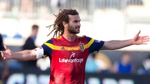 Kyle Beckerman will need to control the midfield for Real Salt Lake on Saturday against LA. Photo provided by Getty Images. 