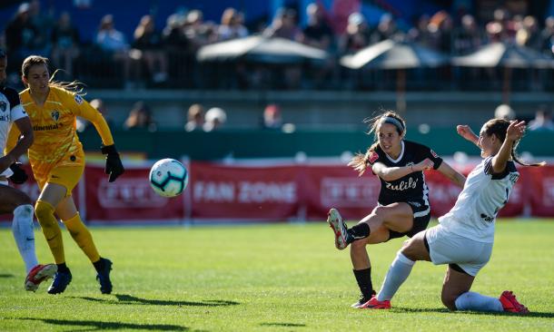 The Reign will look to hold onto their top spot as they visit second place North Carolina (photo via reignfc.com)