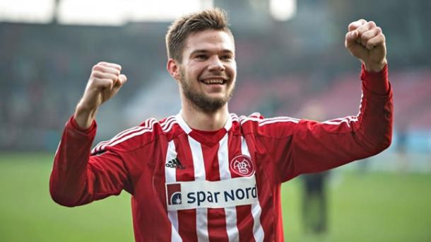 Spalvis fue de los mejor jugadores de la Liga Danesa | Fotografía: Aalborg