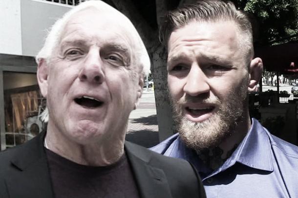 Bichoff said Flair and McGregor texted a week before his negative comments (image: tmz.com)