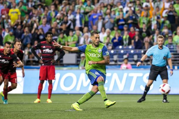 Clint Dempsey will be key for the Sounders against Portland | Source: Bettina Hansen-The Seattle Times