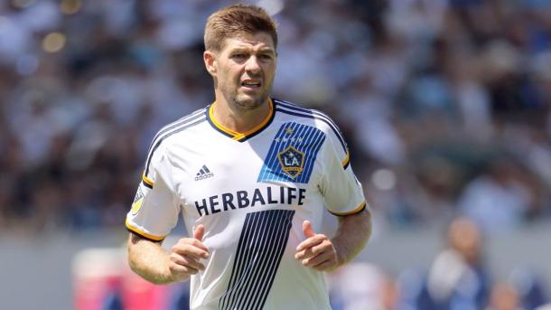 Steven Gerrard will need to control the tempo of the Galaxy's midfield on Saturday against RSL. Photo provided by Getty Images.  