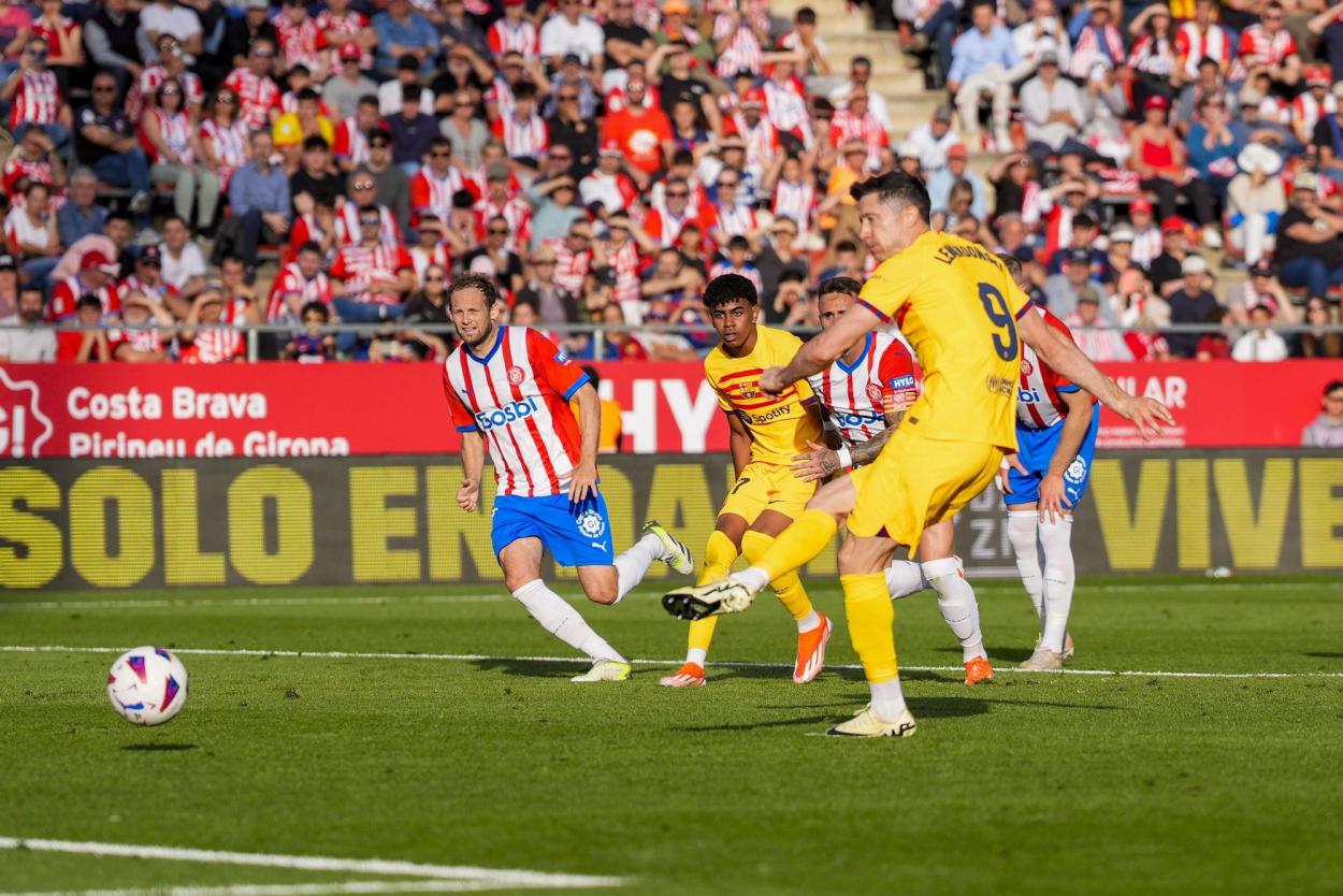 Lewandowski marcó el penalti para el 1-2. Fuente: El Periódico de Aragón