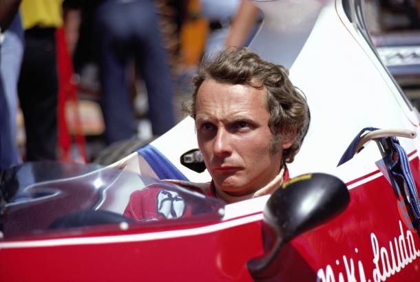 Lauda e la sua Ferrari