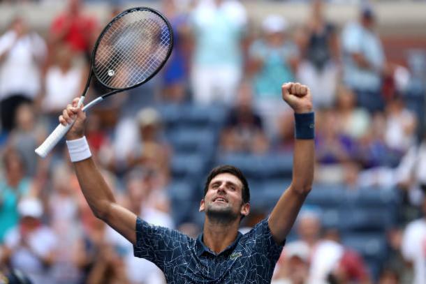 Novak Djokovic was forced to come through a tough opening round clash at Flushing Meadows (Getty Images/Matthew Stockman)