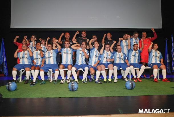 Plantilla del Málaga CF Genuine | Foto: Málaga CF