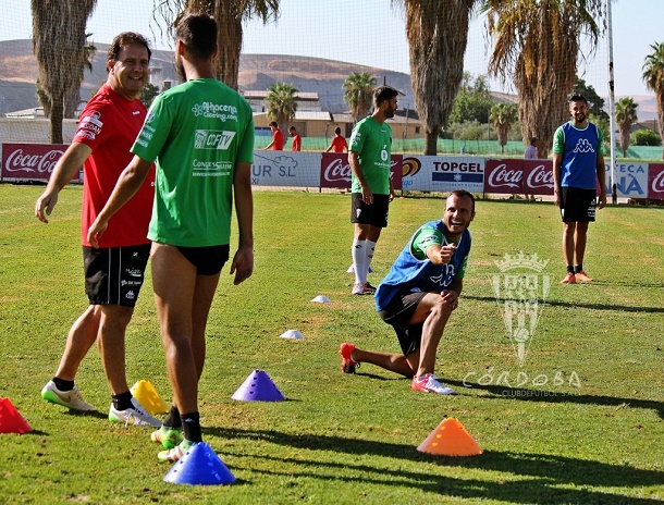 Juli durante el último entrenamiento de esta semana | Foto: Córdoba CF