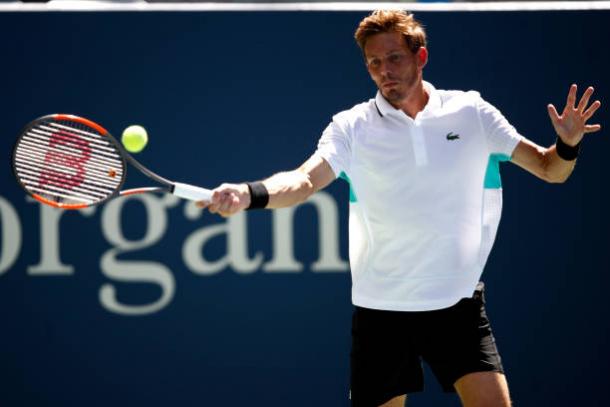 Mahut won his first round match as a lucky loser, though the fourth seed proved a step too far for him (Getty Images/Julian Finney)