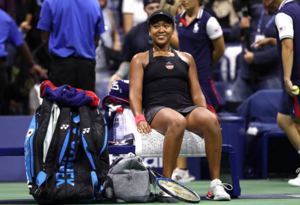 Osaka had a good day at the office, saving all 13 break point opportunities she faced on her serve. (Matthew Stockman/Getty Images Sport)