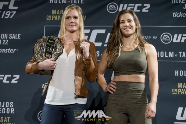 Holly Holm and Miesha Tate | Photo: mmamania