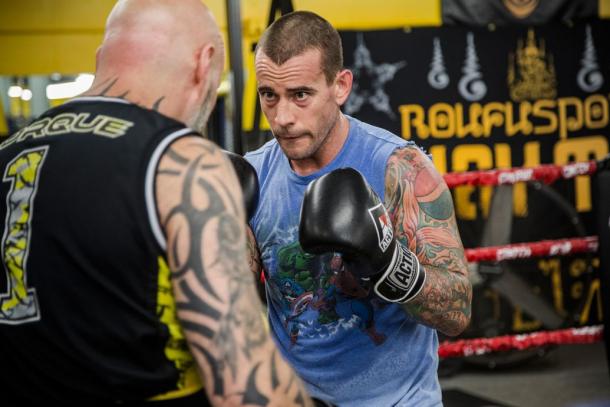 Punk training ahead of his UFC debut | Photo: thebrainosaur.com