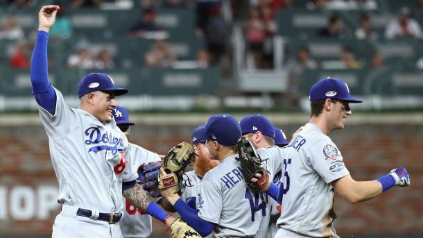 The Dodgers reached their third straight NLCS after eliminating Atlanta/Photo: The Boston Globe