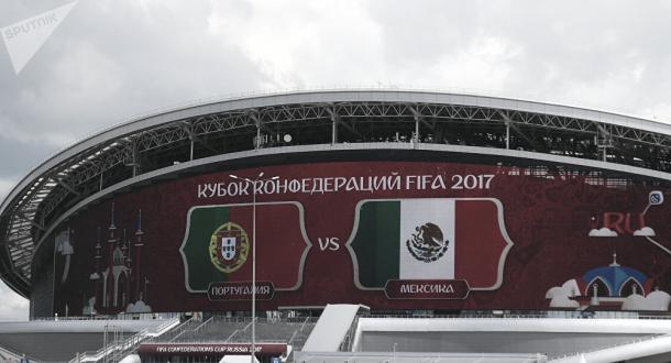  Momentos previos al inicio del Portugal vs. México  en el Estadio Kazán Arena / www.mundo.sputniknews.com