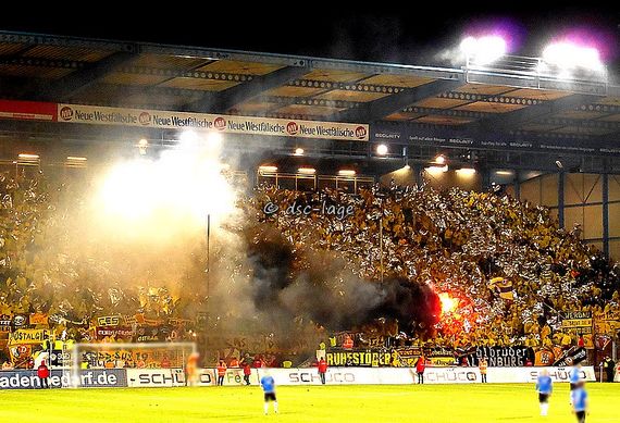 Scenes following Dynamo Dresden's relegation to 3. Liga | Photo: faszination-fankurve.de