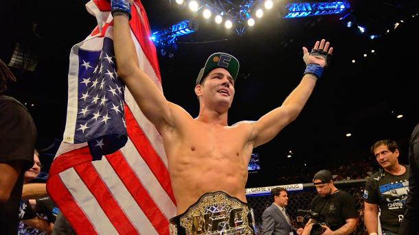 Weidman after winning the middleweight title | Photo: fightnetwork.com