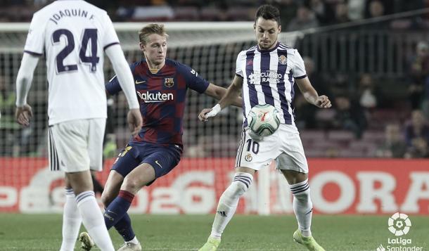 El Valladolid no se lo pondrá nada fácil al Barcelona en el José Zorrilla. | Foto: La Liga Santander