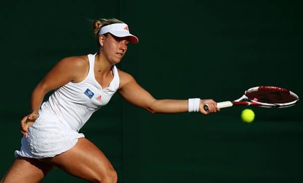 Kerber during her first round loss at Wimbledon in 2011 (Getty/Clive Brunskill)