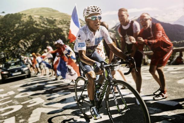Nairo Quintana (Movistar Team) fue el mejor joven en el Tour 2015. | Foto: T. Pohlmann