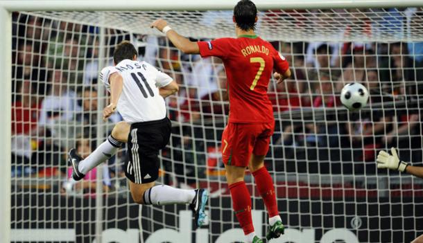 Klose fue uno de los goleadores de este partido ante Portugal. // (Foto de ronaldoweb.com)