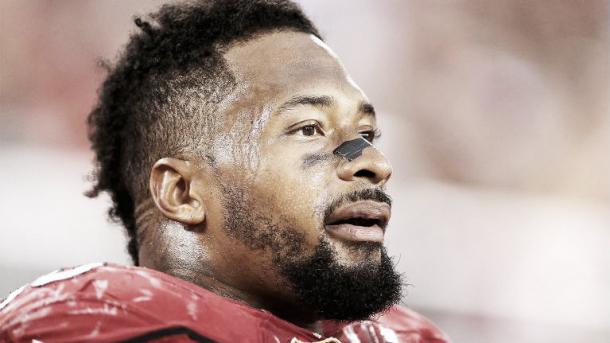Darnell Dockett looking on during an Arizona Cardinals football game.   Christian Petersen / Getty Images North America