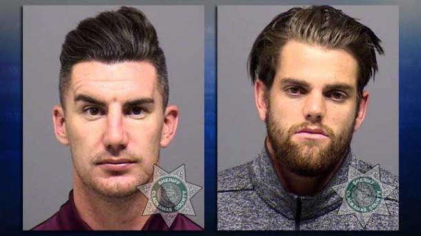 Ridgewell and Gleeson were booked on Monday night in Portland | Source: kptv.com