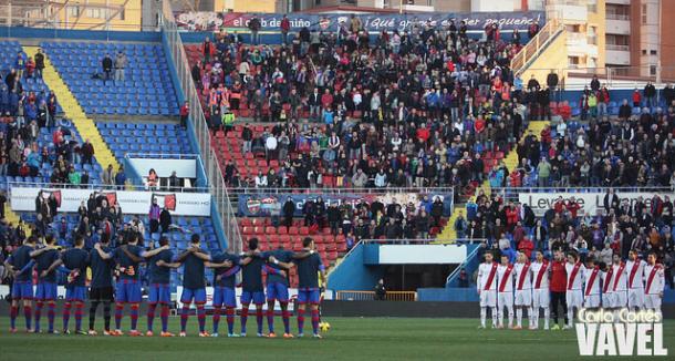 Estadio Ciutat de Valencia en un partido del primer equipo masculino frente al Rayo Vallecano. Fuente: Carla Cortés (Vavel).