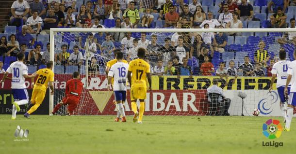 Gol de Imaz ante el Real Zaragoza. Foto: LaLiga.