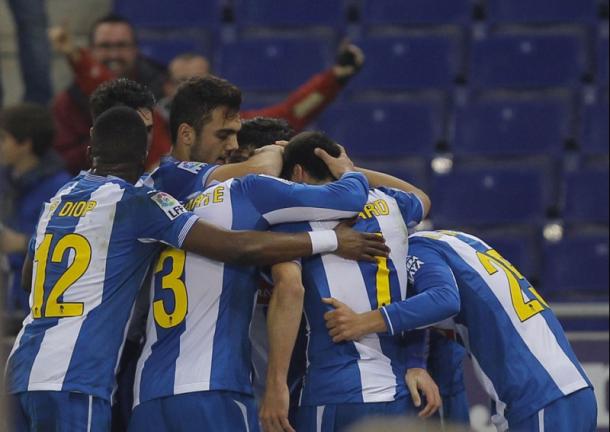 El primer gol del Espanyol llegó en el minuto 3 | fotografía: RCD Espanyol