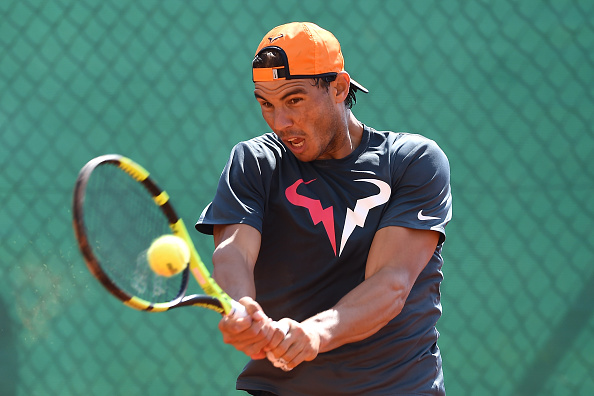 Rafael Nadal practicing at the Monte-Carlo Masters (Phjoto:Valerio Pennicino)