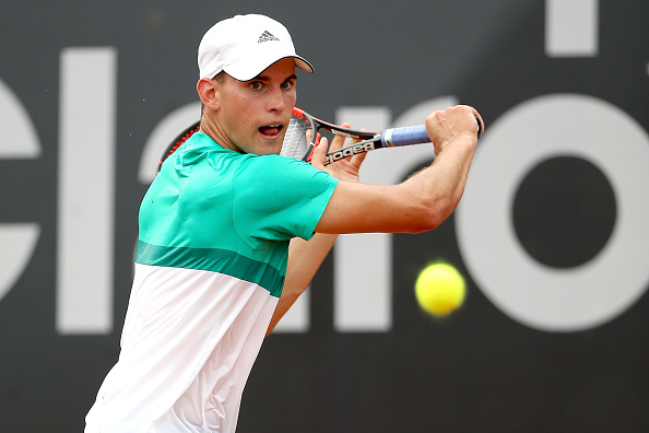 Dominic Thiem returning a shot to Diego Schwartzman during the Rio Open (Photo: Matthew Stockman/Getty Images) 