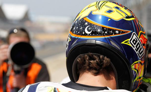 Valentino Rossi y su característica luna I Foto: 