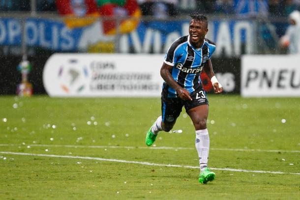 Miller tem dois gols em 11 jogos com a camisa gremista (Foto: Divulgação/Grêmio)