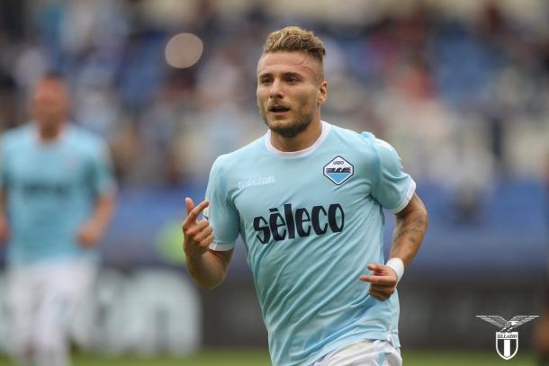 Immobile, a un paso de la Champions y el capocannoniere. / Foto: sslazio.it