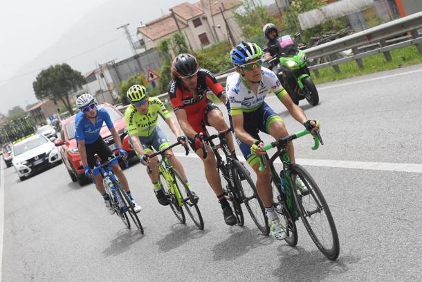 Los cuatro protagonistas de hoy | Fuente: Giro de Italia
