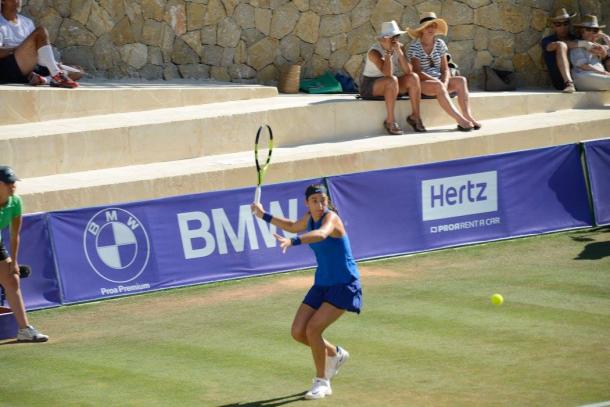 Garcia was solid in her service games in the first set | Photo: Mallorca Open