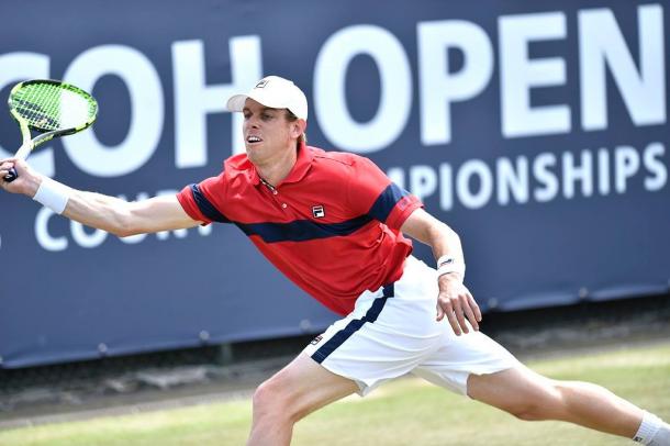 Sam Querrey in action against Stefan Kozlov (Photo: Ricoh Open)