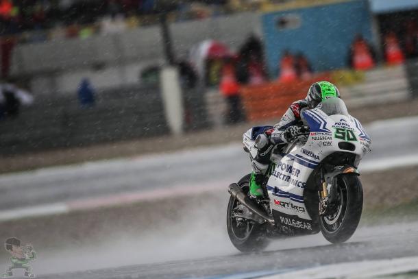 Eugene Laverty trying his best in the heavy rain - www.facebook.com (Eugene Laverty)