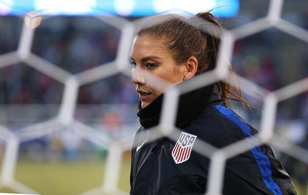 Solo in her USWNT warmups (Photo: Brian Blanco/ Getty Images)