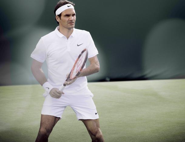 Federer sports his new Nike gear created for his 2016 Wimbledon campaign. Credit: Roger Federer/Facebook