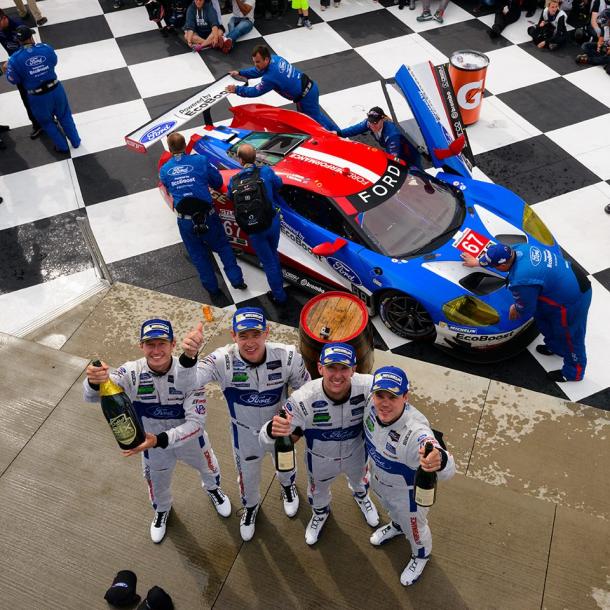 Ford vence na classe GTLM. (Foto: Ford Performance)