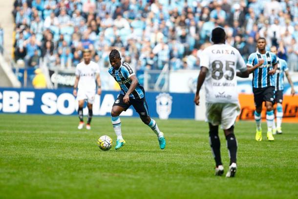 Grêmio bateu o Figueirense por 2 a 1, na Arena (Foto: Divulgação/Grêmio)