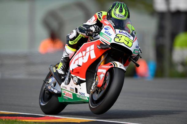 Crutchlow during qualifying at Sachsenring - www.facebook.com (Cal Crutchlow)