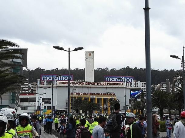 El estadio Olímpico Atahualpa de Quito recibía por primera vez en su historia una final de Copa Libertadores. | Foto: Juancho Serrano - VAVEL Colombia 