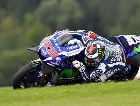 Lorenzo searching for the limit at the Red Bull Ring - www.facebook.com (Jorge Lorenzo)