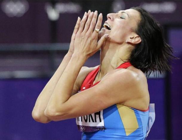 Current Olympic Champion, Natalya Antyukh. | Source: daily mirror