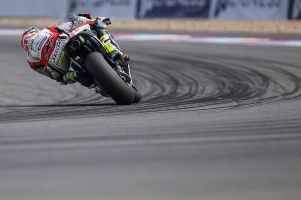 Crutchlow during free practice - www.facebook.com (Cal Crutchlow)