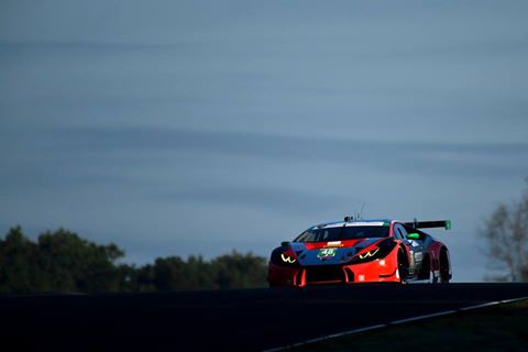 Primeira vitória da Lamborghini na IMSA. Foto: IMSA)