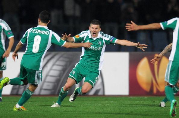 Bezjak also brings Champions League experience to the table, having competed in the competition with Ludogorets - who he is pictured celebrating with above. (Photo: NIKOLAY DOYCHINOV/AFP/Getty Images)