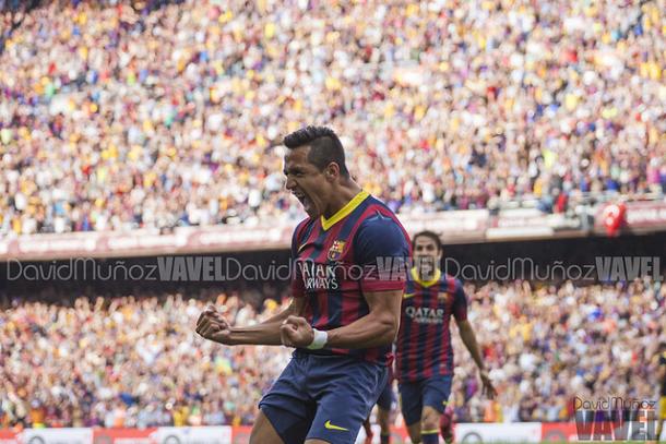 Imagen de Alexis Sánchez de la temporada 2013-14. FOTO: David Muñoz